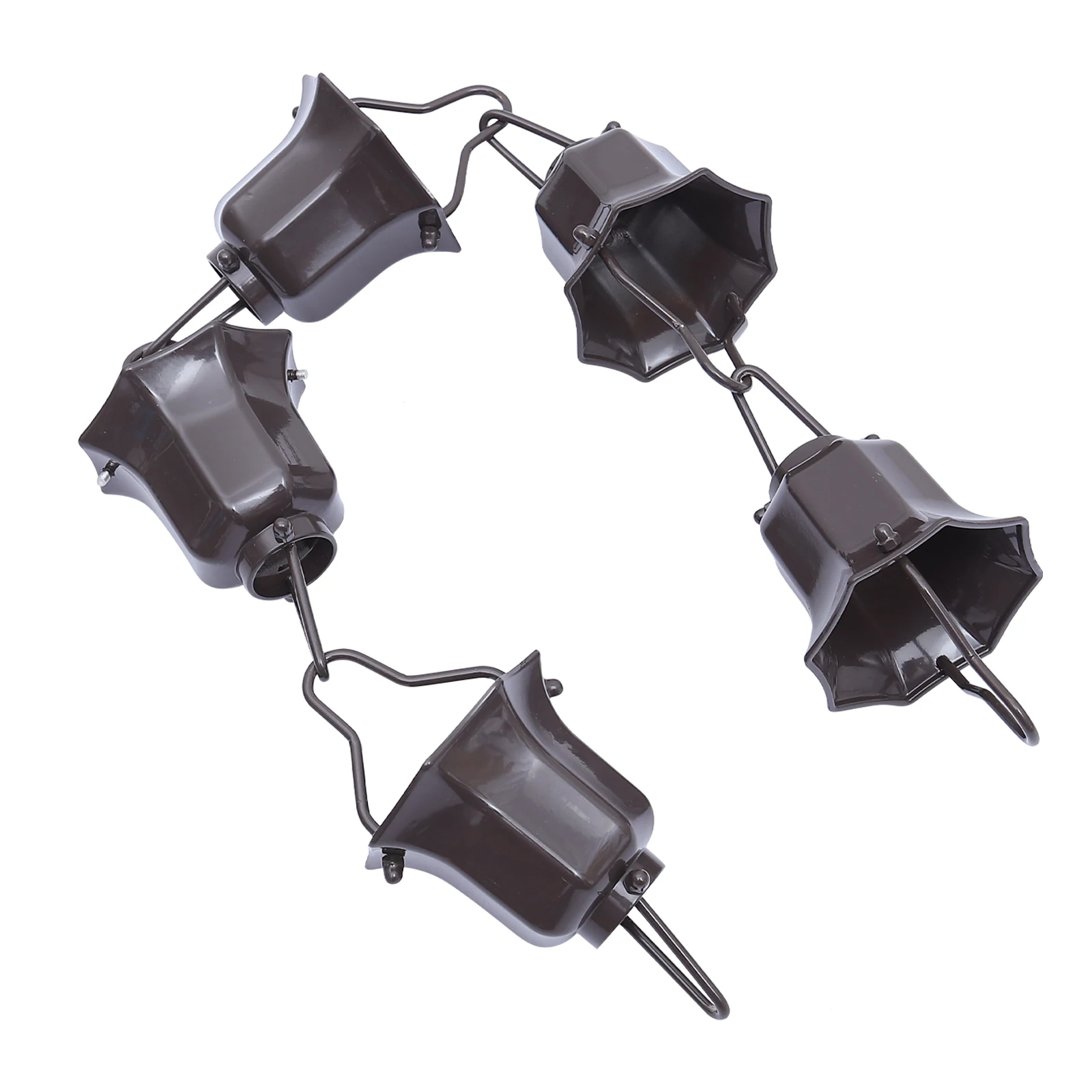 

1pc Creative Rain Chain For Gutter Outdoor Garden Decorative Flower Cup Water Drainage Japanese Style Aluminum Alloy Die Casting