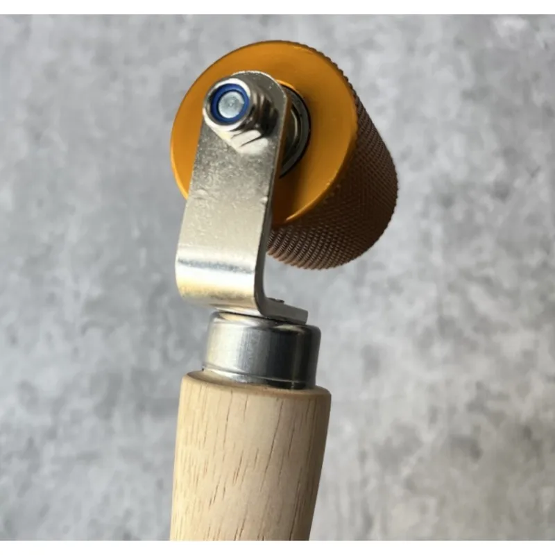 ABLJ Vibrating Roller Tool For Automotive For Sound Insulation Durable Steel And Wood Construction Perfect For Home Use