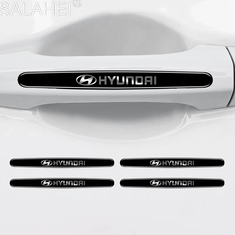 Film de protection résistant aux rayures pour poignée de voiture, autocollants de porte pour Hyundai i10 i20 i30 ix25 ix35 Sonata Elantra Veloster, 4/8 pièces/ensemble