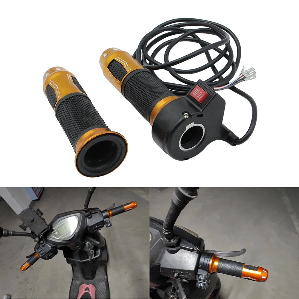 Turn Handle Grips Three-speed Gear Handlebar Throttle Accelerator For Electric Scooter Three-wheeled Citycoco Modification Parts