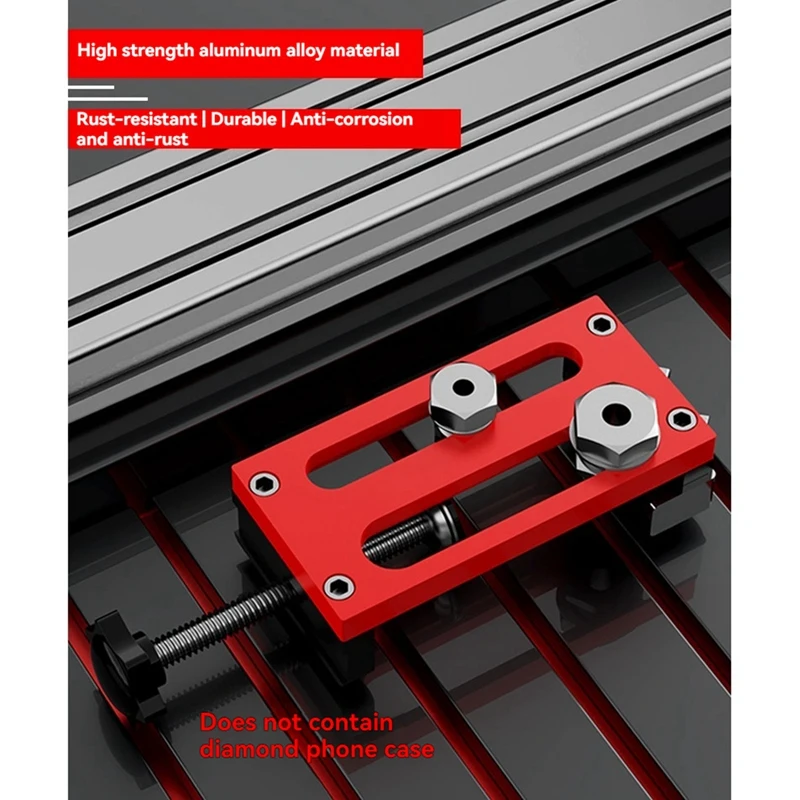 BAAG-ユニバーサルアルミプロファイル穴あけ治具、ドリルパンチングロケーター補助ツールアルミプロファイルスクリューパンチャー