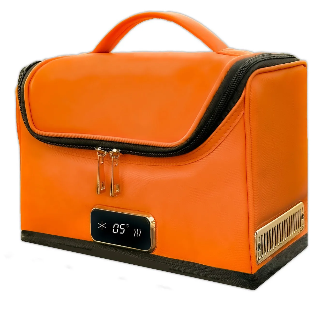 Pu Leather Hot and Cold Bag DC Electric Cooler Warmer Portable Fashionable Women's Handbag High-end Car Accessory