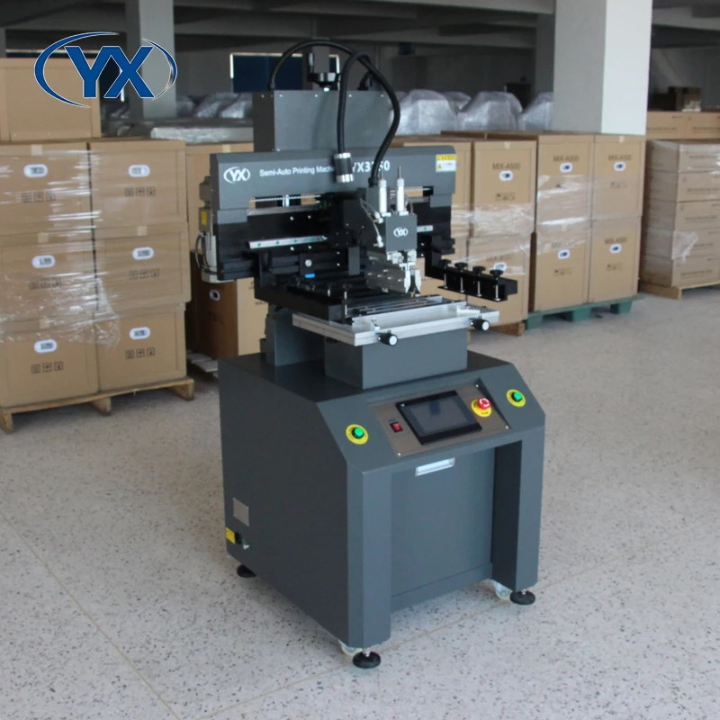 

В наличии в США Полуавтоматическая печатная машина YX3250 Высокоточный трафаретный принтер с паяльной пастой