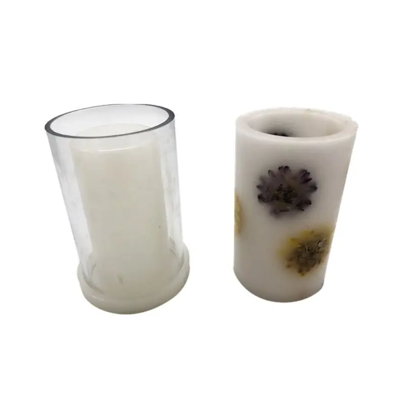 Plastic Column Making Mold for DIY Crafts Clay Bath Durable to Use Household Molds Resin Craft