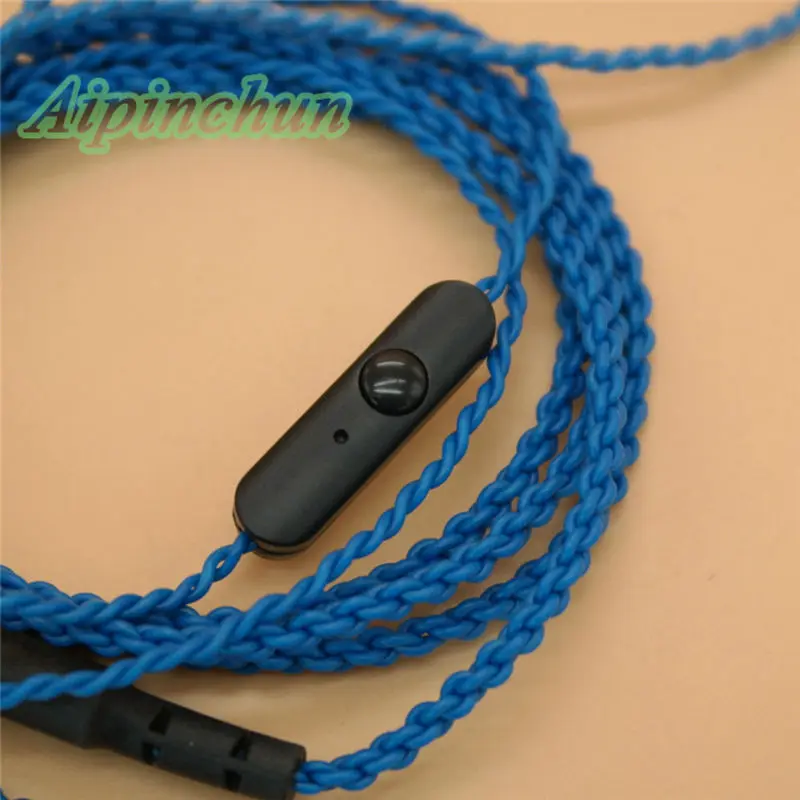 Aipinchun MMCX Headphones Replacement Cable with Mic Controller for Shure SE215 SE315 SE425 SE535 SE846 for Westone um pro W60