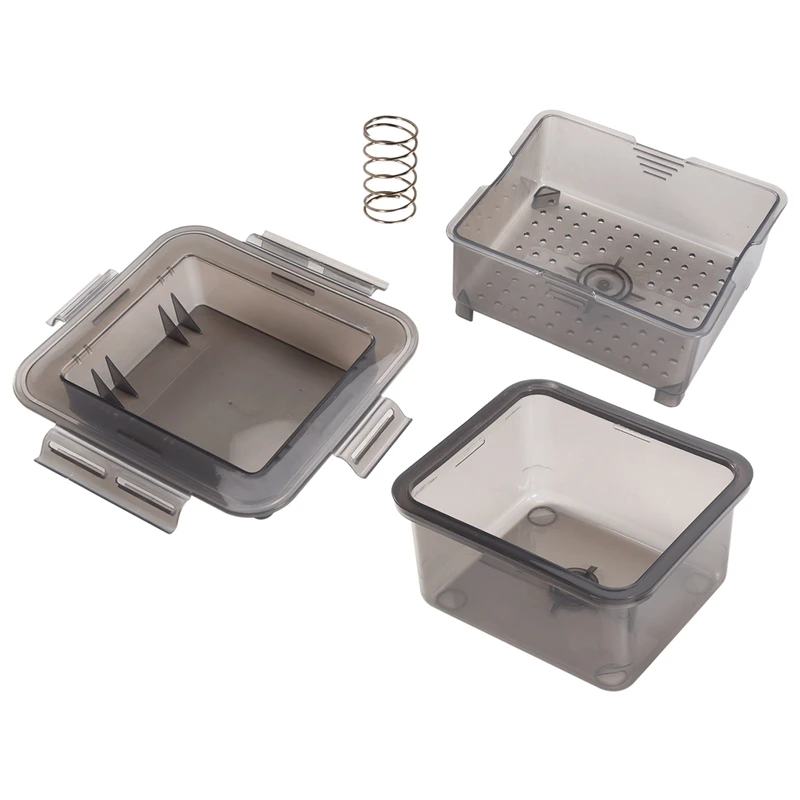 DIY Plastic Tofu Press Mold Homemade Tofu Mold Soybean Curd Tofu Making Mold With Cheese Cloth Kitchen Cooking,Gray