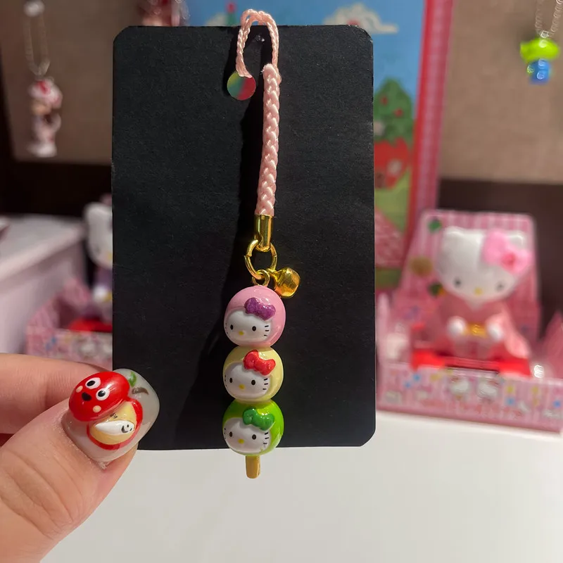 Sanrio Cute Hello Kitty Mobile Phone Case Pendant Lanyard for iPhone Samsung Xiaomi Huawei Girl Bag Hanging Rope Decoration
