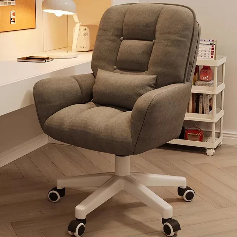 

Lazy High Back Office Chair Velvet Desk Massage Full Body Office Chair Comfortable Rolling Sillas De Oficina Office Furniture