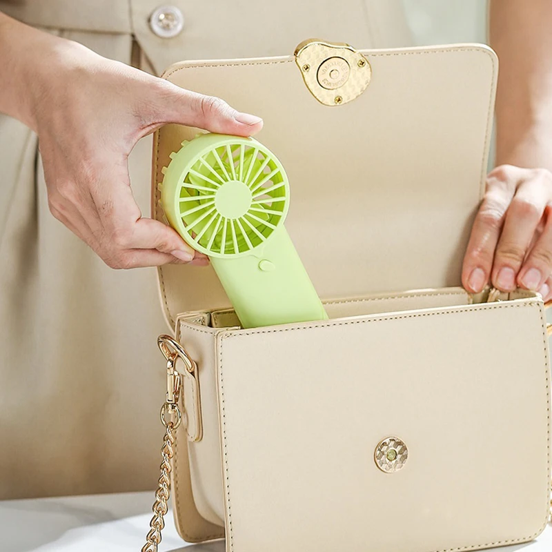 Cute Fan Convenient Creative Small Fan Pocket Hand-held Fan Lightweight Adjustable Portable Handheld Mini Fan Air Coolers