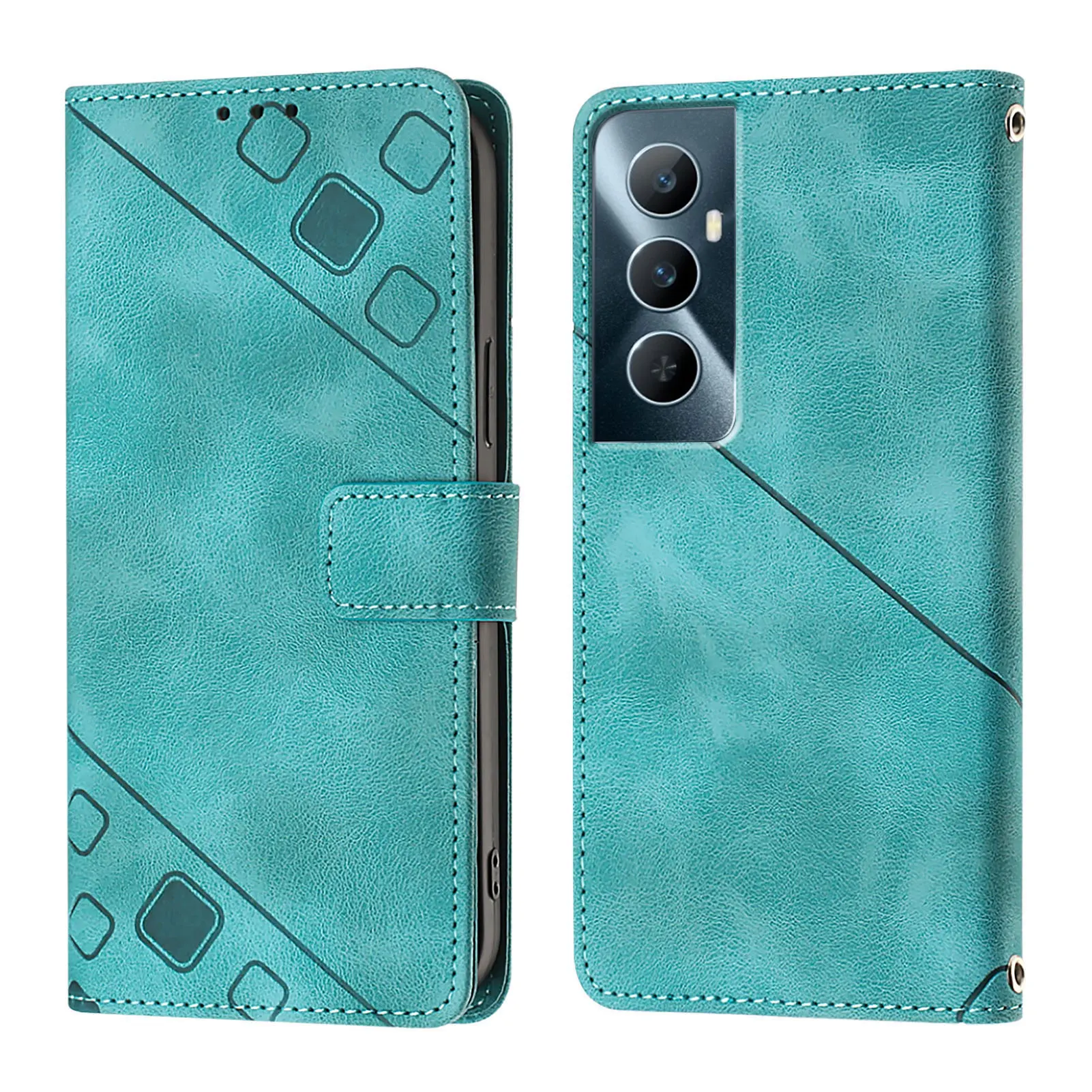 Leather Flip Wallet Luxury Phone Case For Oppo Realme C75 C71 C67 C65 C63 C55 C33 C30 C25 C21Y C20 C17 15T 14 13 12 Cover
