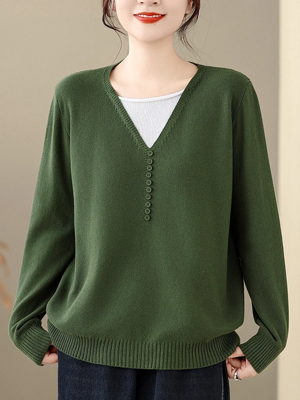 Sli maman tricoté coton Tead femmes couche de Base T-irt 2025 nouveau début automne épissage couleur Blo haut