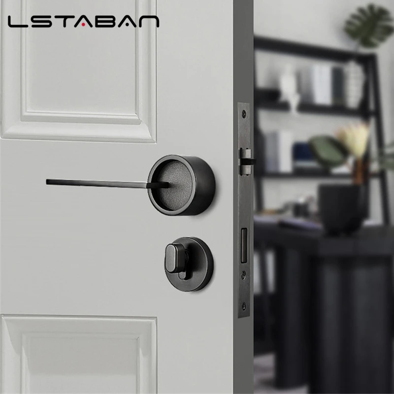 

Modern Apartment Door Lock Zinc Alloy Security Door Locks Bedroom Mute Deadbolt Locks Home Renovation Hardware Split Lock