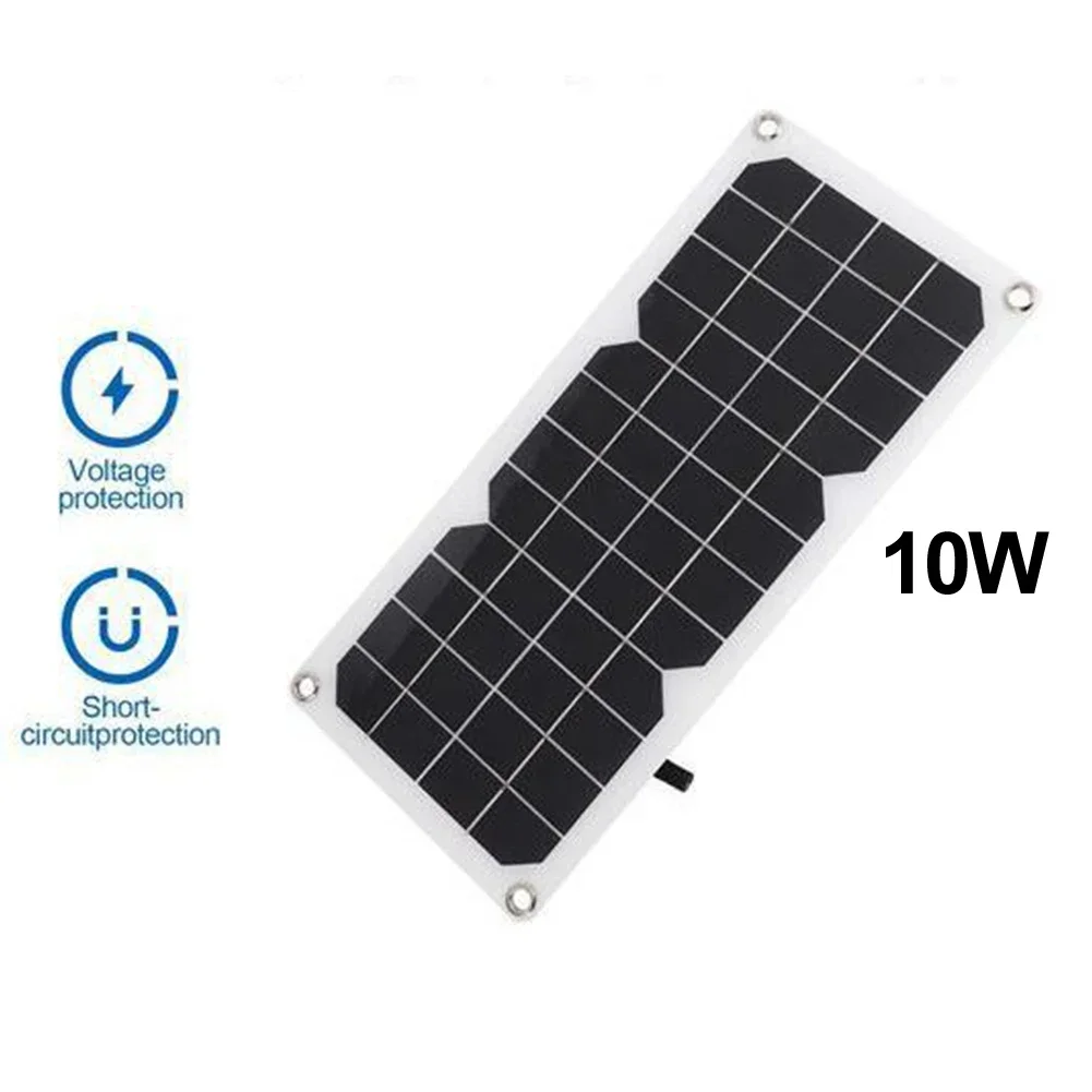

For Camping Solar Battery Charger Portable Solar Charger Outdoor Use Monocrystalline Silicon Easy Installation