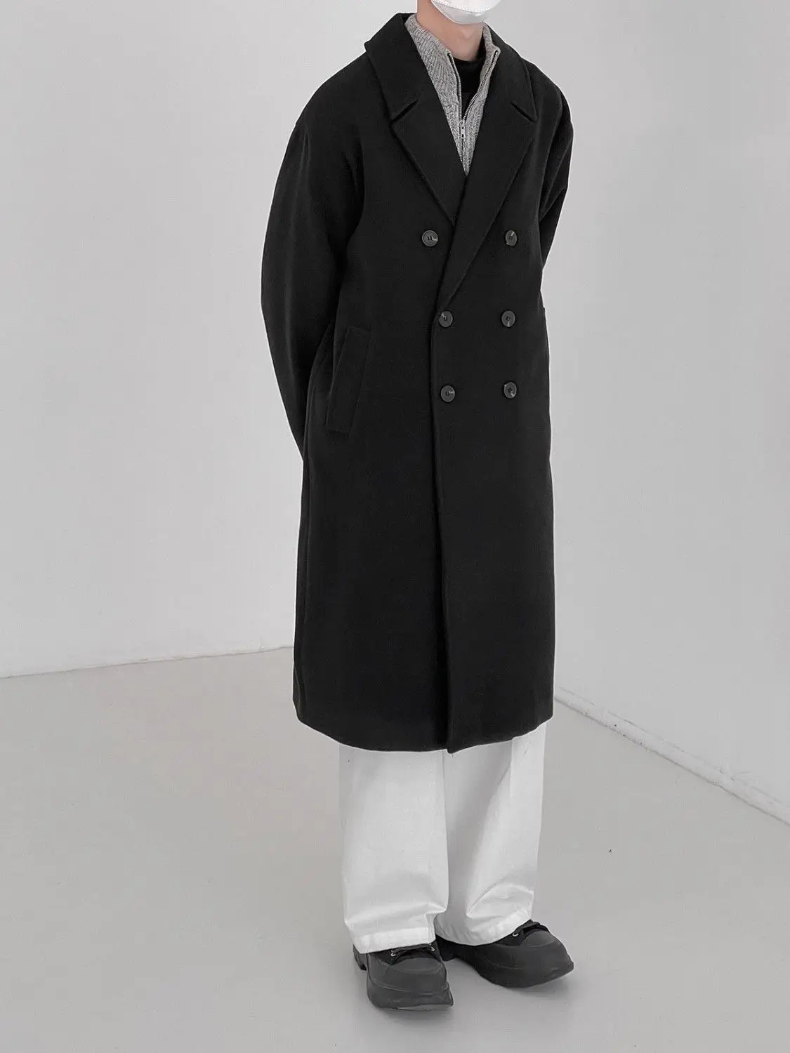 

Trench Coats Cosplay Mens Breathable Linen Baggy Spring Commuter fit All-Match Comfortable Solid Blue Lapel Single-Button Sports