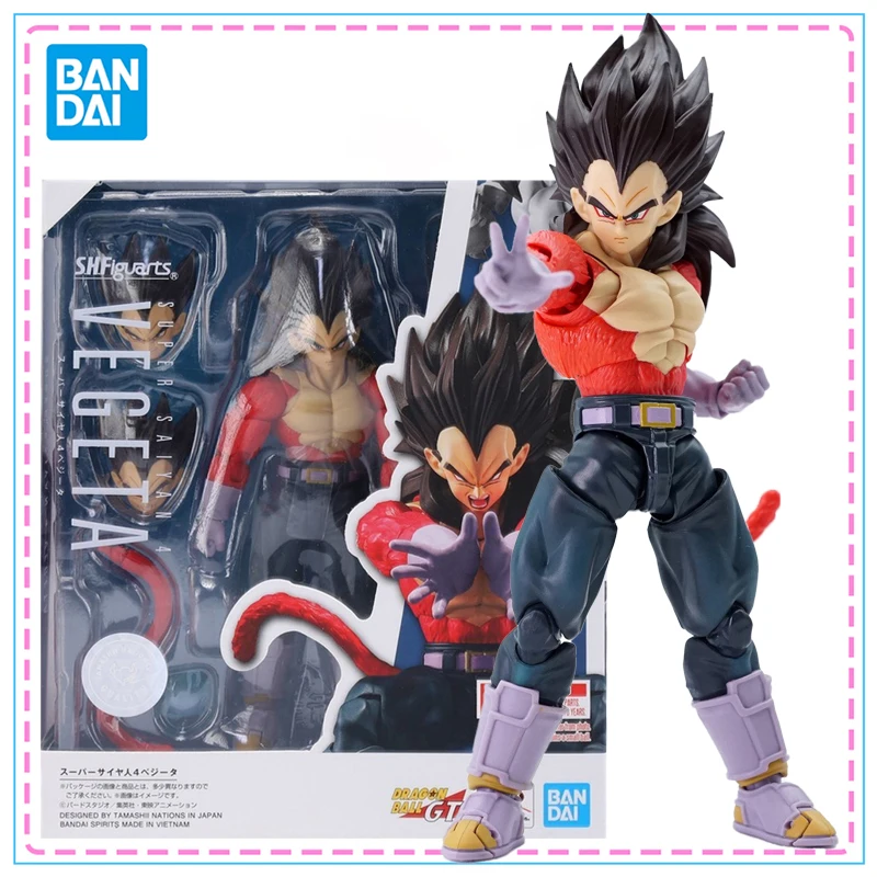 

Bandai S.H.Figuarts Dragon Ball GT Super Saiyan 4 Vegeta Action Figure Genuine SHF Model Kit Joints Movable Collection ModelToys