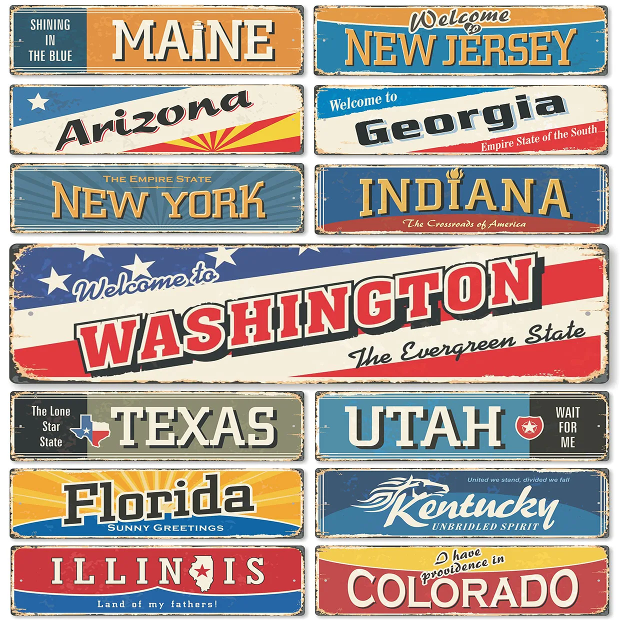 Retro Metal Tin Sig…