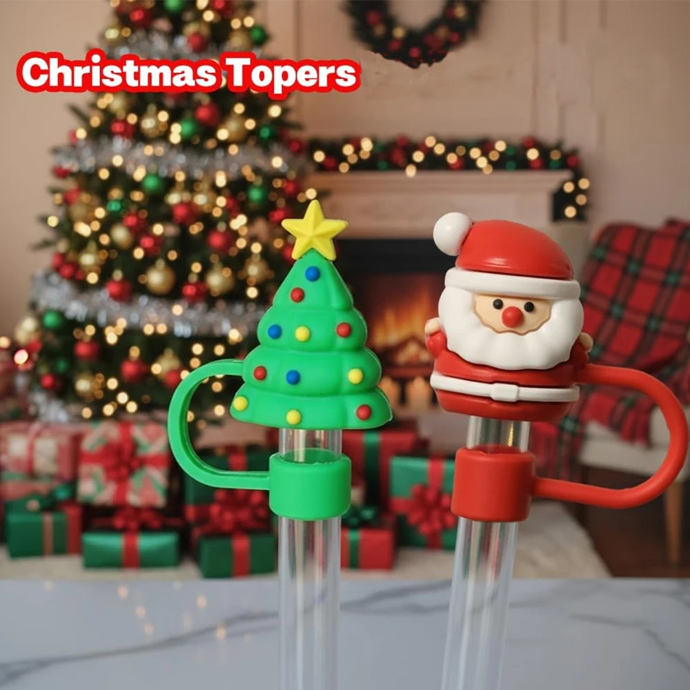 Christmas Accessories Set for Stanley 30oz 40oz Tumbler Cup - Straw Cover,Siliocne Boot, Xmas Charms, Straw Topper for Stanley - view 5