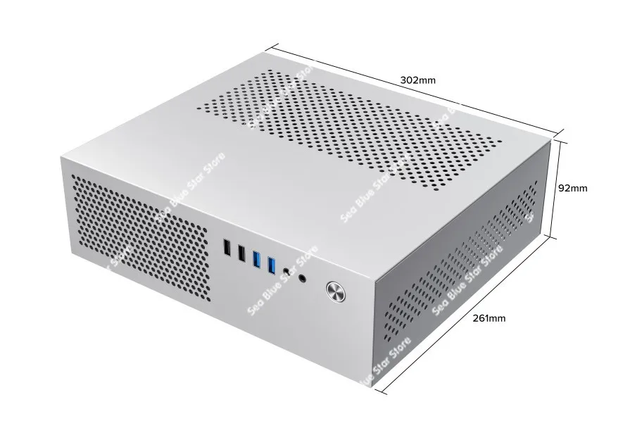 A10 Mini Horizontal Vertical MATX24 * 24 Main Board Small 1U Power Supply 7.3LHTPC Computer Case