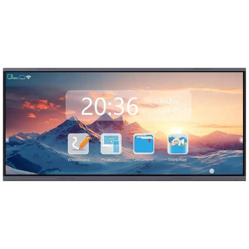 

[Hot Sale] Classroom Smart Board With Finger Pen Touch Screen No Projector Needed Flat Panel Interactive Whiteboard Display