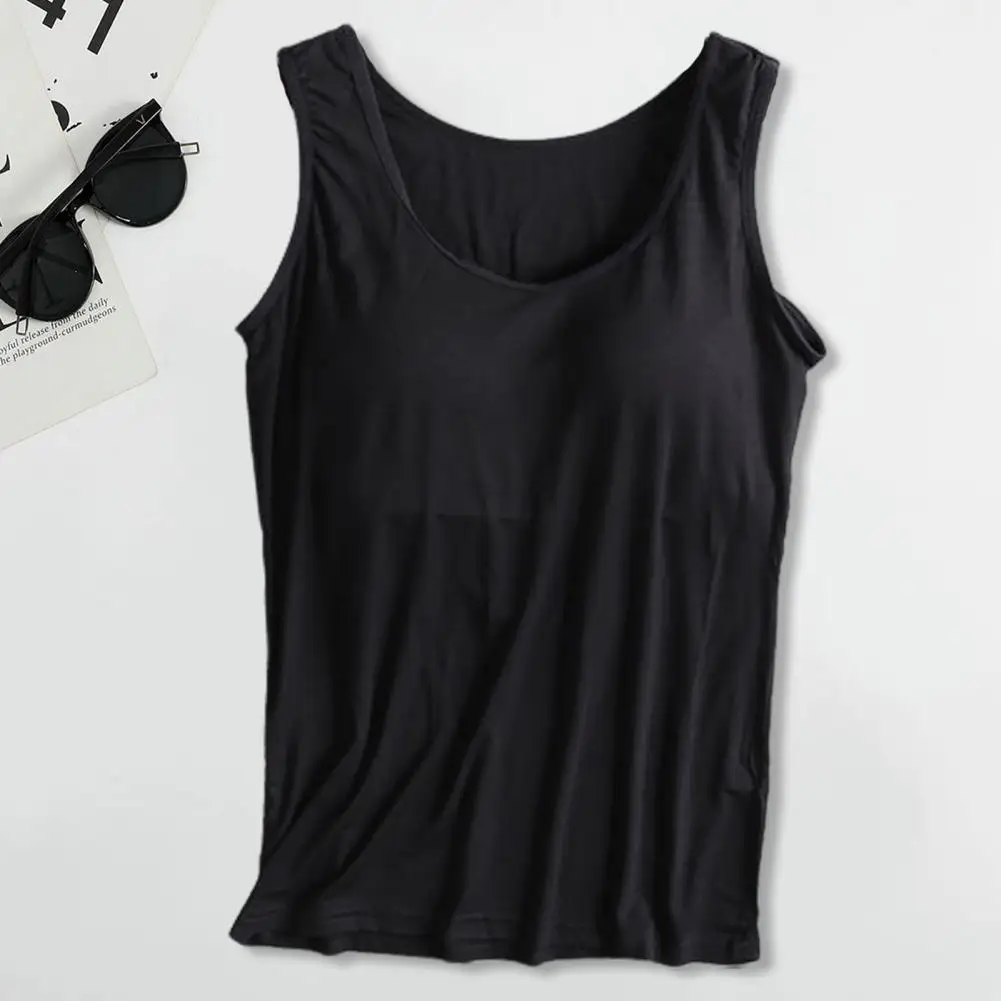 

Women Slim-fit Tank Top Female Tank Top Breathable Slim Fit Tank Tops for Women O-neck Padded Vest Racerback Sports Camisole