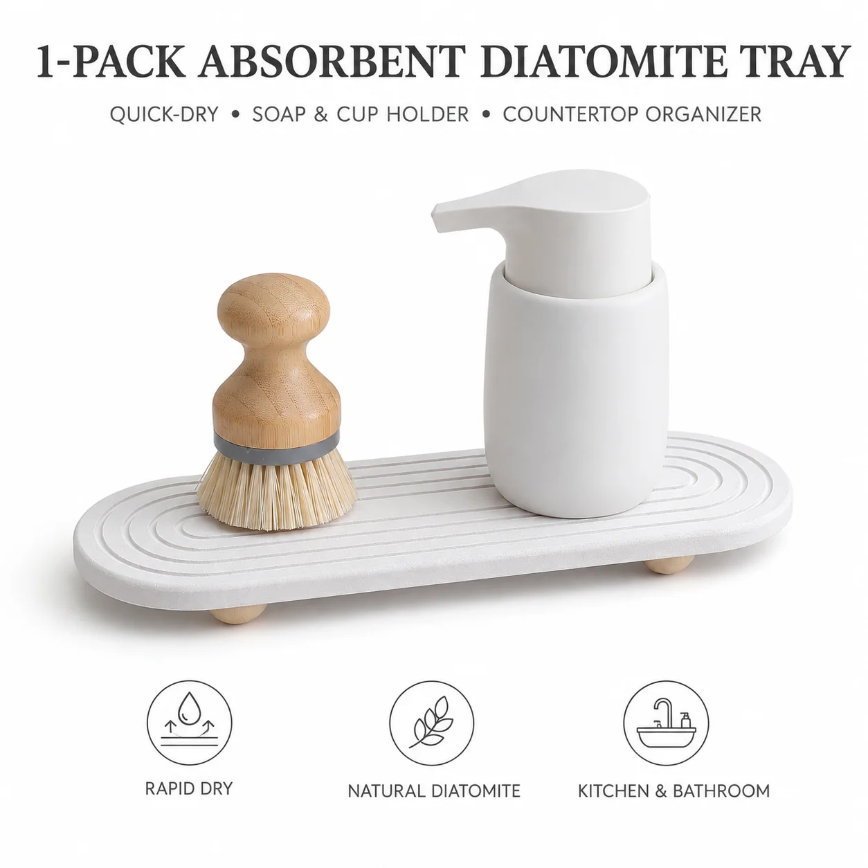 Marble Serving Board - 1 Paquete de Bandeja Elevada de