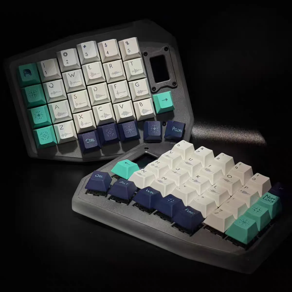 

Sofle Wired Keyboard Kit Aluminum/Acrylic/3D Print Custom VIA/VAIL RGB Hot-Swap Keyboard Ergonomics Gaming Keyboard With Screen