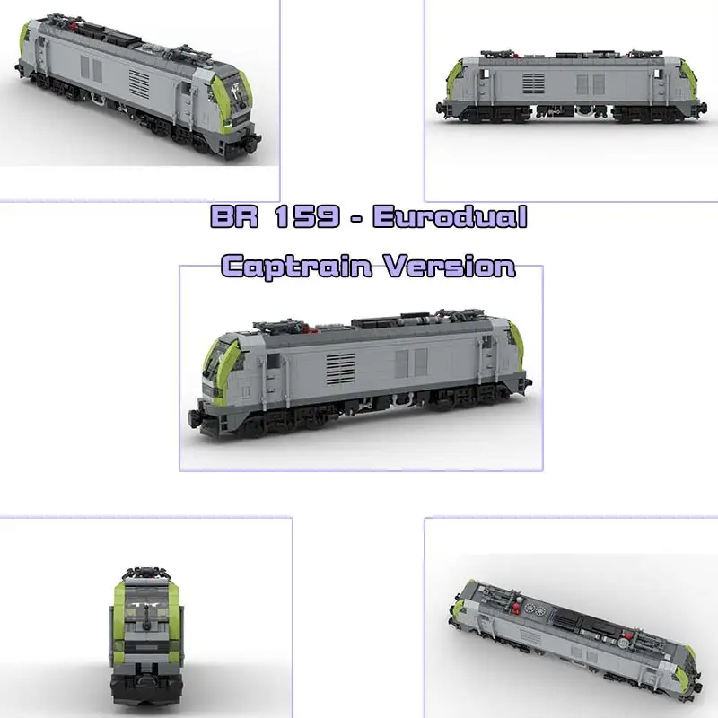 Transportation Series BR 159 Building Blocks City Electric Locomotive Model Small Particle Bricks Toy Children's Birthday Gift