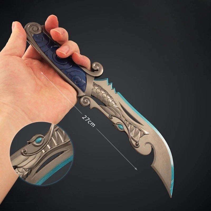 10.63in Valorant Perifere Blade van de Draak Perifere Spel Metalen Model Wedergeboorte Zakmes Collectible Speelgoed Gift Ornament