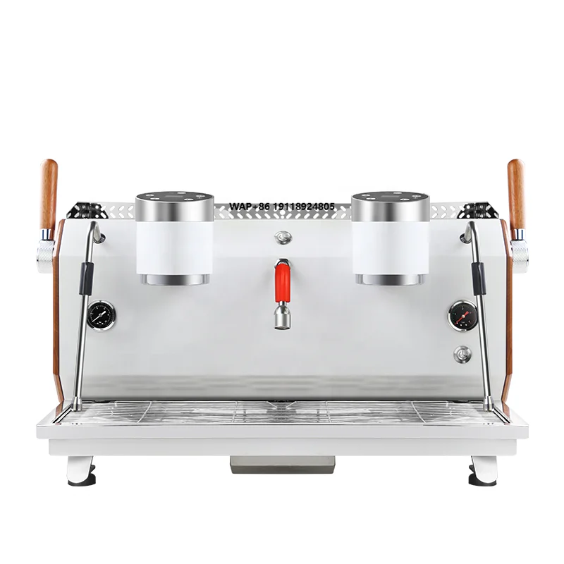 Hot Sale Professional Cappuccino Maker Electronic Semi-auto Double Head Espresso Coffee Machine for Cafe