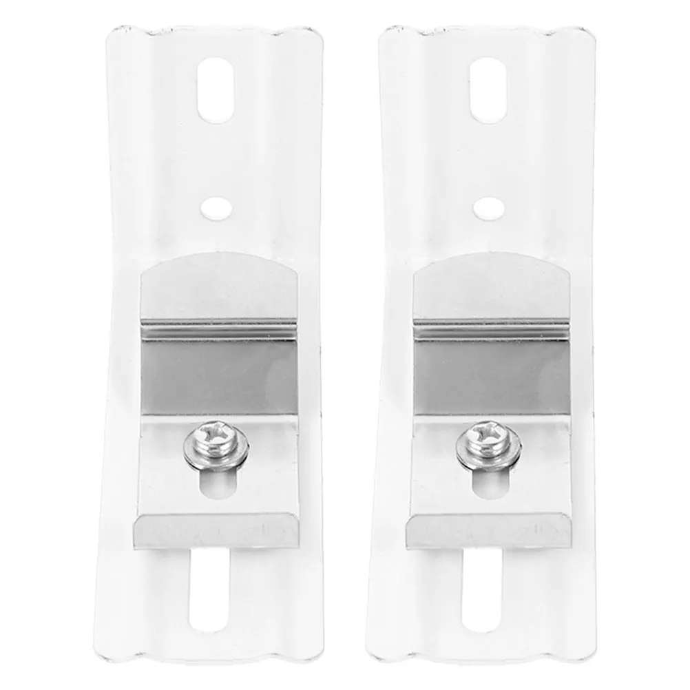 

2 Pcs Vertical Blind L Bracket For Wall Mounting Sturdy Metal Anti-Corrosion Wear Resistant Easy Installation Curtain Rods