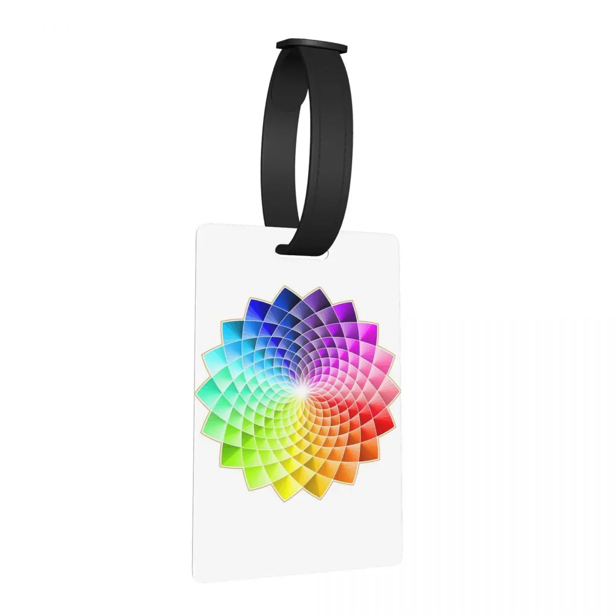

3D Vortex Illusion Mandala Luggage Tags Suitcase Accessories Travel Fashion Baggage Boarding Tag Label Holder ID Name Address