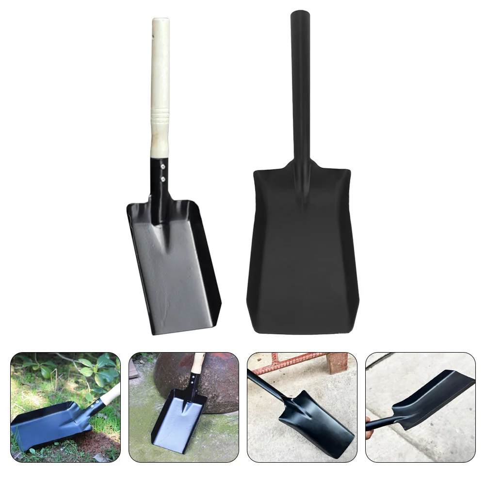2 Pcs Mini Spatula Gardening Tool Outdoor Snow Removing Iron Spade Ice Head