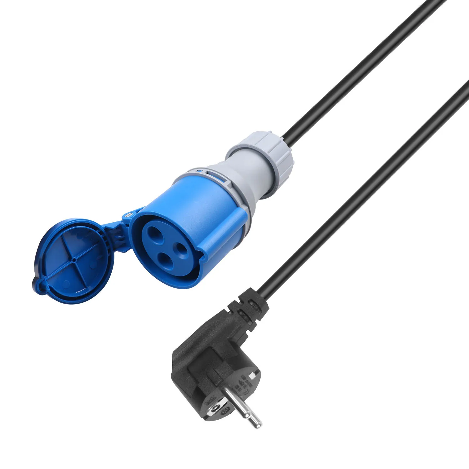 ST-E295 Schuko to CEE Adapter Cable 16A Conversion Cord for EV Charger Industrial Equipment Power Supply