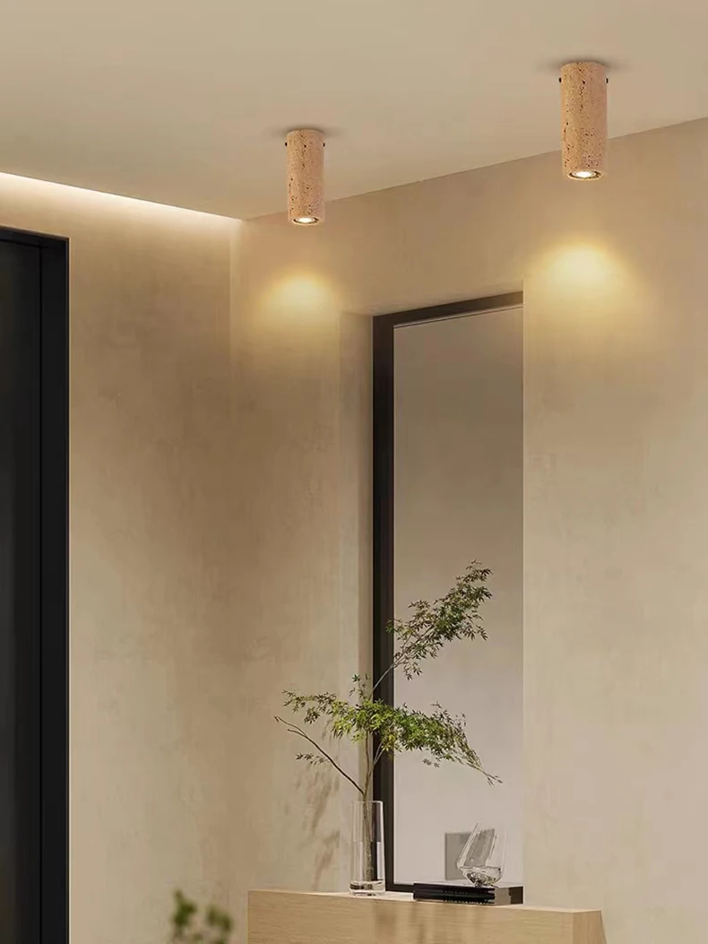 Cylindrical Natural Stone Ceiling