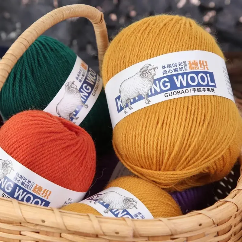 50 g/kulka 100% przędza wełniana czysta merino gruba nić do ręcznego robienia na drutach szalik sweter DIY lalka tkany materiał