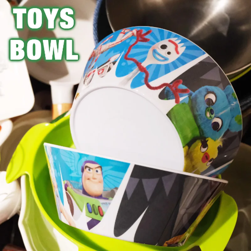 Kawaii Disney Toy Story Forky Woody Buzz Light Year Bunny Bo Peep Action Figure Toys Anime Bowl Cartoon Cute Gift For Children