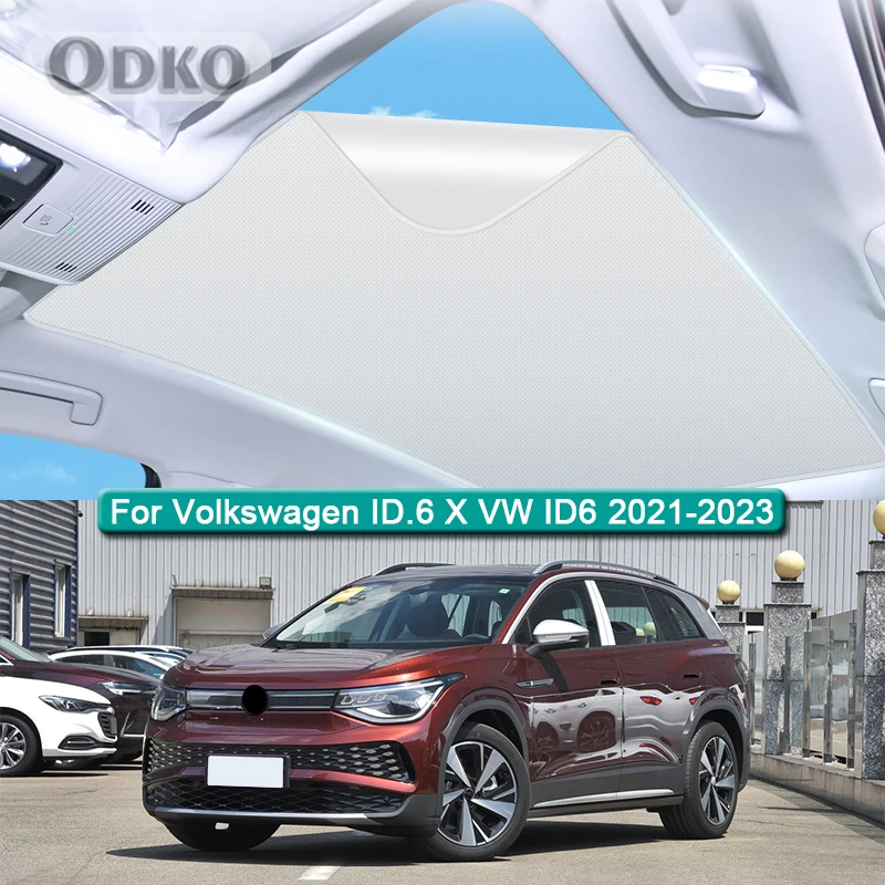 

Roof Sunshade For Volkswagen ID.6 X VW ID6 2021-2023 Electrostatic Adsorption Sunroof Sunshade Skylight Blind Shading Sticker