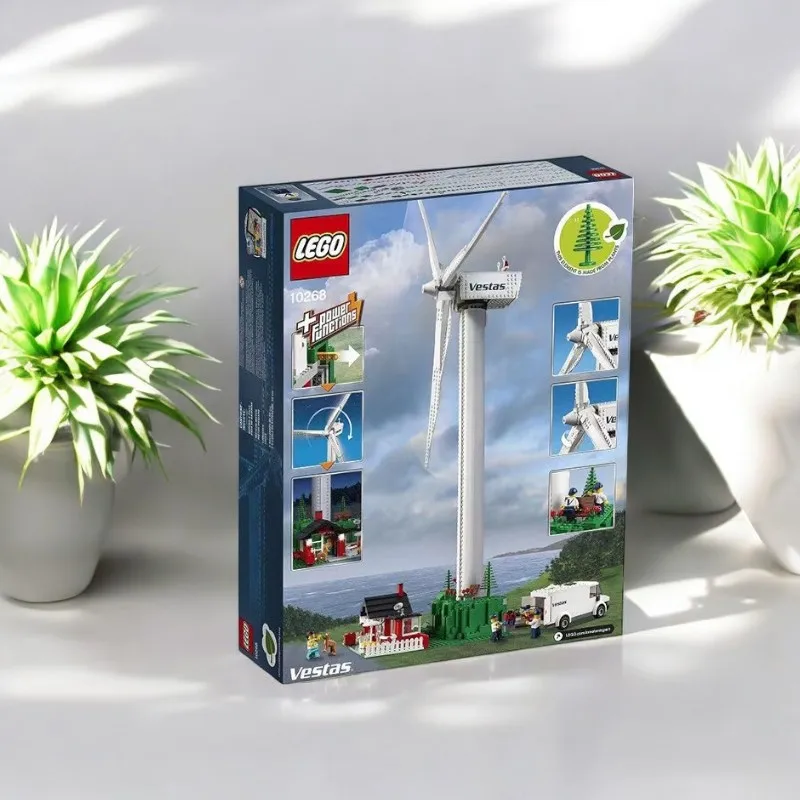 10268 ветровая турбина LEGO Vestas-это креативная серия LEGO, состоящая из 826 деталей, подходящая для домашнего декора