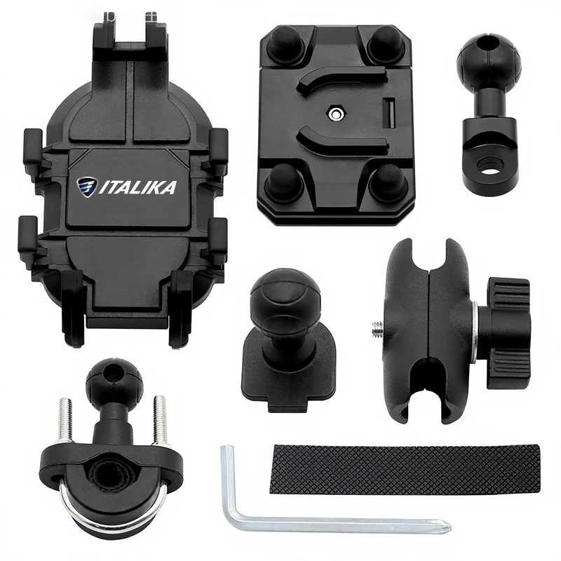 Soporte de motocicleta de navegación para teléfono móvil con ajuste giratorio mejorado para ITALIKA XS125 XS150 WS150 GS DS150 GTS175 WS175