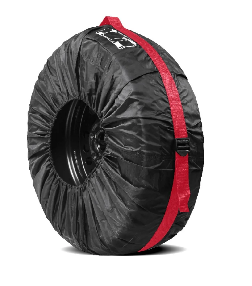 Car Spare Tire Cover Case Polyester Auto Wheel Tire Storage Bags for 13-18 inch Vehicle Tyre Dust-proof Protector