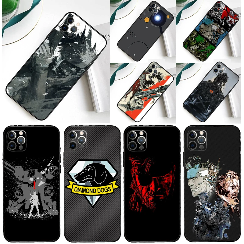 Metal Gear Solid Case For iPhone 16 15 13 12 11 14 Pro Max Mini Cover For iPhone 16 15 XR X XS Max Plus Phone Case