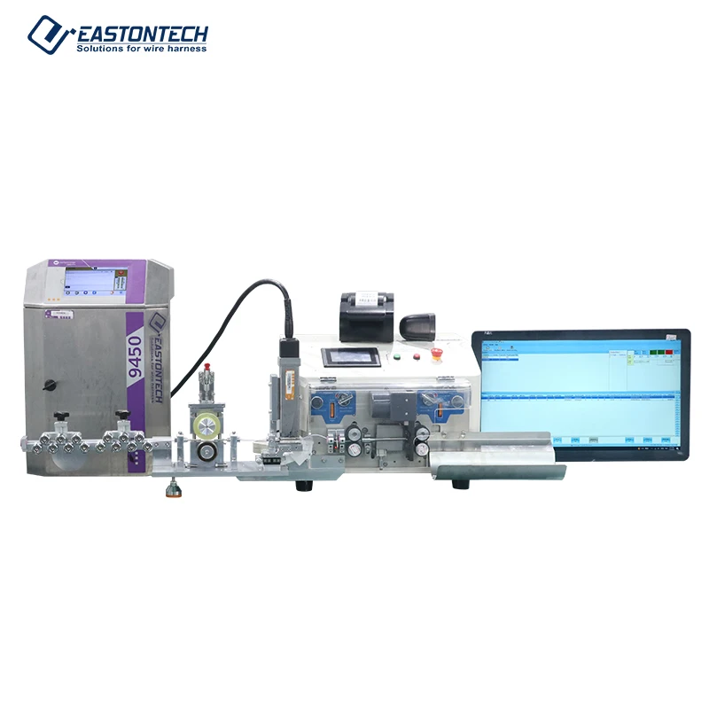AUTOMATIC Copper Wire Cutting Stripping Machine with Printing Function Wire Marking Printing Machine Half/full Strip EW-3010+P