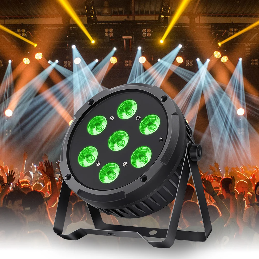 7*10/18W LED Par lights RGBW 4in1 6in1 Sound activated DMX512 controls bright DjPar lights Stage Party Club Disco Wedding events