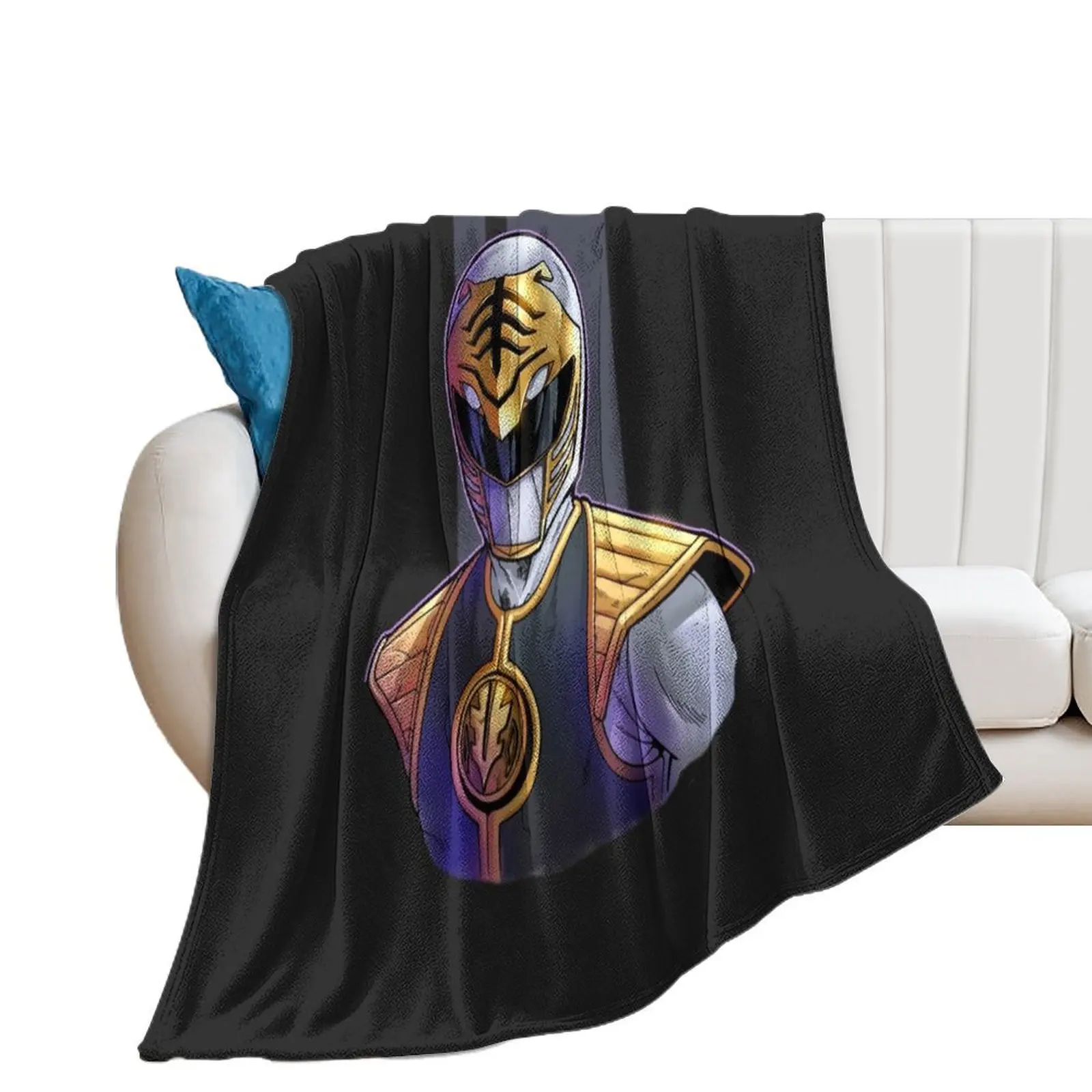 

Tommy The White Ranger Throw Blanket Softest Luxury Throw Blankets