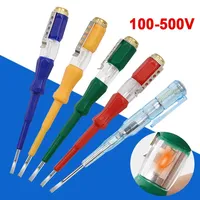 100-500V Electrical Tester Pen Voltage Indicator Test Pencil Tester Screwdriver Neon Bulb Non-contact Insulation Test Pen