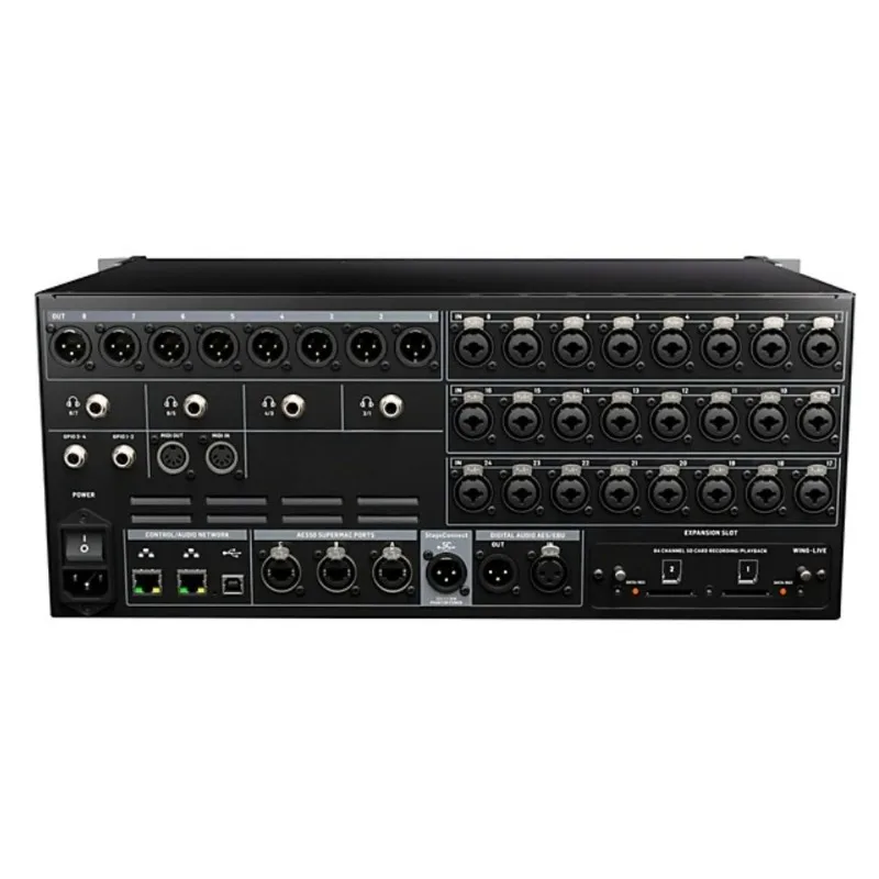 WING RACK Rackmount 48-Channel Digital Mixing Engine with 24 Midas PRO Preamps