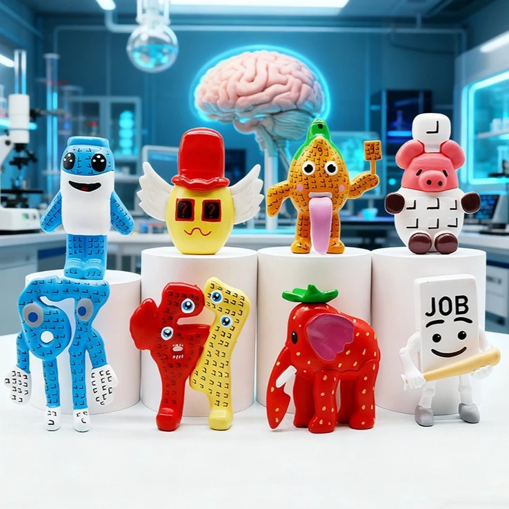 1/8/12/24 pièces le cerveau dirige être volé poupée en peluche monstre virtuel jeu figurine à collectionner modèle animé ornement transfrontalier