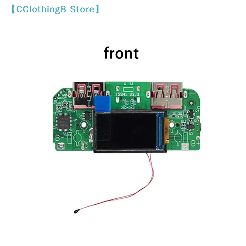 1Pcs Bidirectional Fast Charger Buck Converter Mobile Power Module DIY Power Motherboard With Display Type-c USB 22.5W【AliS8】