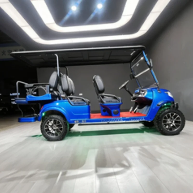 

Factory Price Discount Price Electric Golf Cart Multi-Purpose Hunting Car Tire LED Strip With Folding Windshield 14 Inch Tires