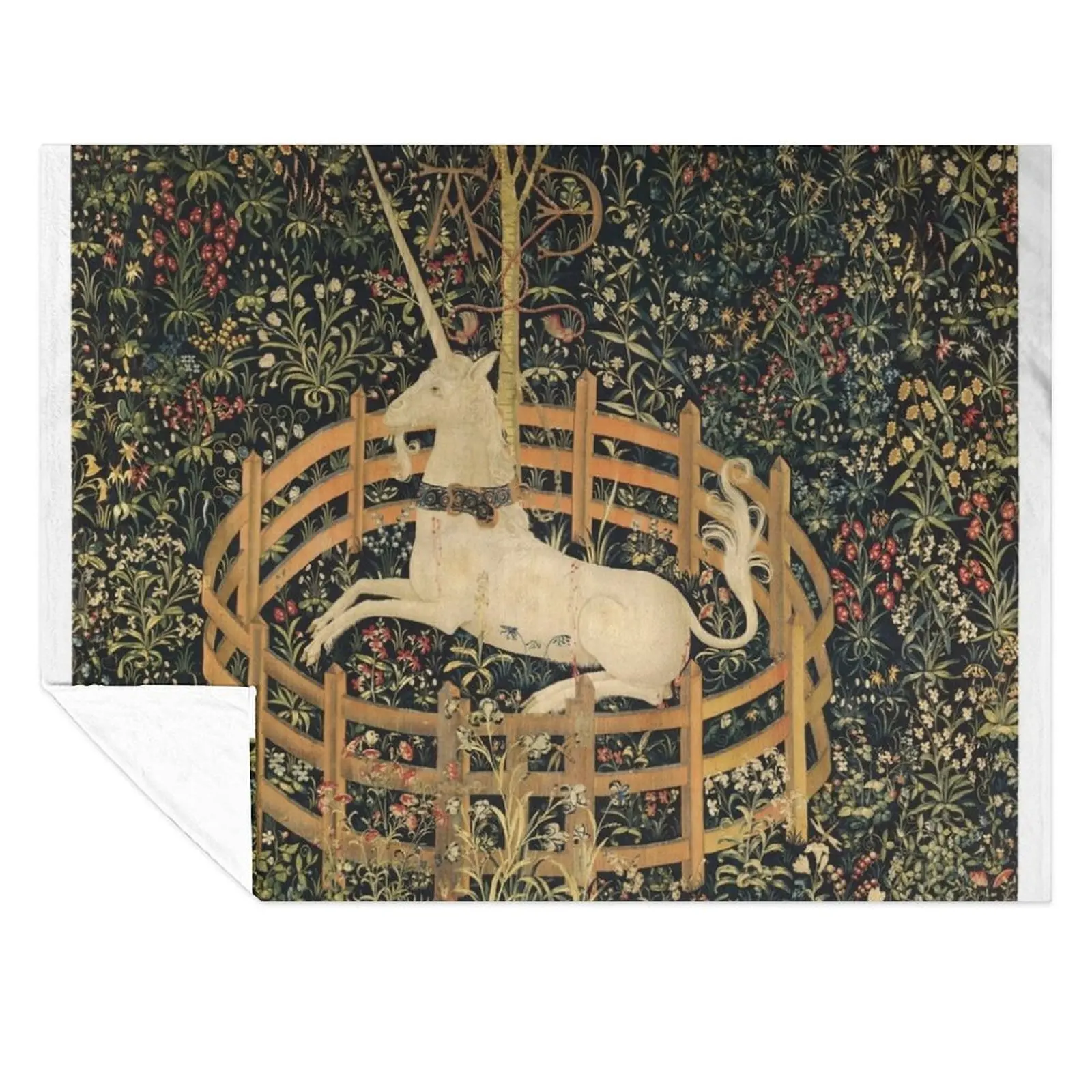 

The Unicorn In Captivity Throw Blanket Plaid Decorative Beds Travel Sleeping Bag Blankets